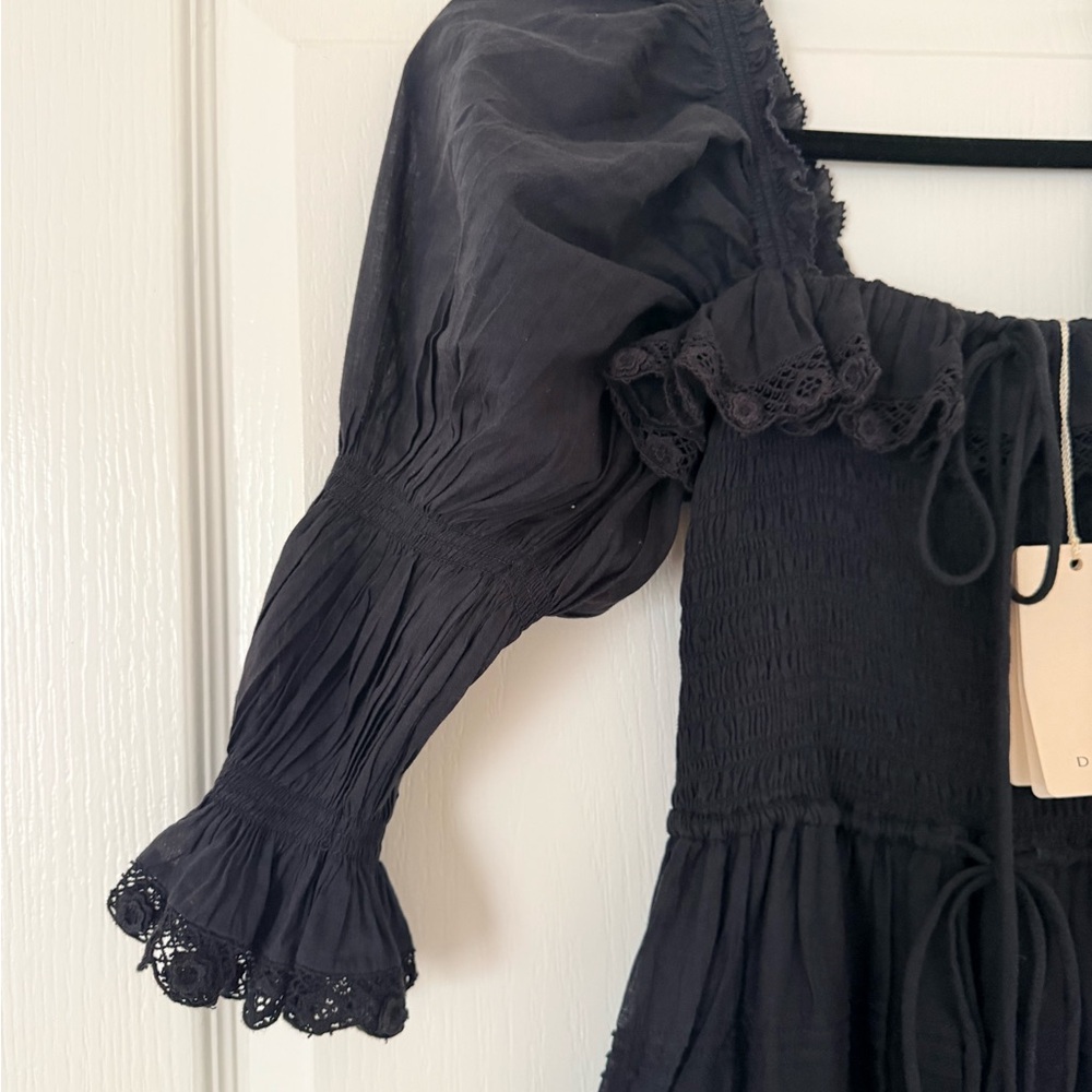 XS- Doen Navy Izabel Dress - Picture 7 of 8